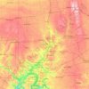 Great Miami River topographic map, elevation, terrain