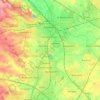 Nuneaton and Bedworth topographic map, elevation, terrain