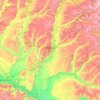Полтавский район topographic map, elevation, terrain