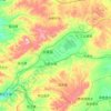 凉城县 topographic map, elevation, terrain