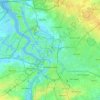 Antwerp topographic map, elevation, terrain