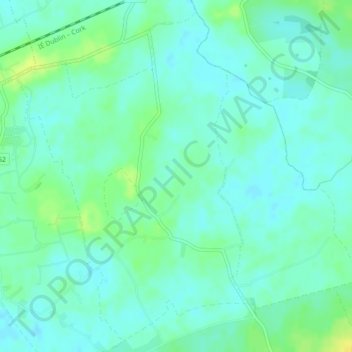 Darranstown topographic map, elevation, terrain