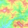 Daïra Beni Maouche topographic map, elevation, terrain