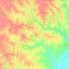 Sharp County topographic map, elevation, terrain