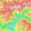 Saint-Laurent-les-Bains topographic map, elevation, terrain