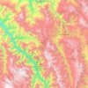 Luya topographic map, elevation, terrain