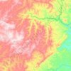 Altolândia topographic map, elevation, terrain