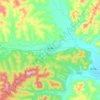 甘河镇 topographic map, elevation, terrain