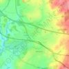 Donington topographic map, elevation, terrain