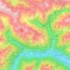 Flattach topographic map, elevation, terrain