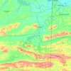 LeFlore County topographic map, elevation, terrain