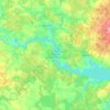 Рузское водохранилище topographic map, elevation, terrain