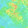 Douala III topographic map, elevation, terrain