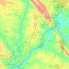 Fratel topographic map, elevation, terrain