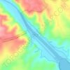 Mbashe topographic map, elevation, terrain