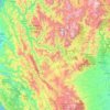 Trinity County topographic map, elevation, terrain