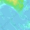 Вороний остров topographic map, elevation, terrain