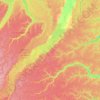Carauari topographic map, elevation, terrain
