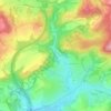 Bergweiler topographic map, elevation, terrain