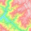 Pachangara topographic map, elevation, terrain