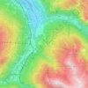 Badgastein topographic map, elevation, terrain