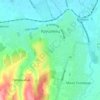 Krusevac topographic map, elevation, terrain