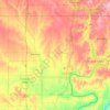 Kay County topographic map, elevation, terrain