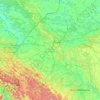 Oblast de Lviv topographic map, elevation, terrain
