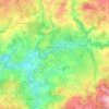 Malleret-Boussac topographic map, elevation, terrain