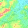 Manouba topographic map, elevation, terrain