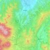 Myoko topographic map, elevation, terrain