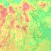 powiat mrągowski topographic map, elevation, terrain