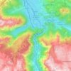 Golling an der Salzach topographic map, elevation, terrain