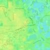 Goldenrod CDP topographic map, elevation, terrain