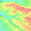 Aigonnay topographic map, elevation, terrain