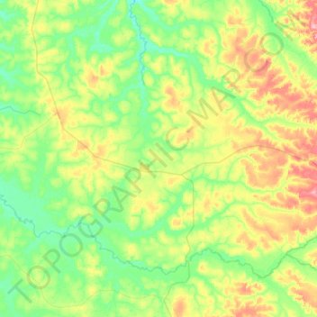 Marianópolis do Tocantins topographic map, elevation, terrain