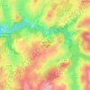 Chastellux-sur-Cure topographic map, elevation, terrain