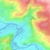Bliesmengen-Bolchen topographic map, elevation, terrain