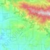 Oak Glen topographic map, elevation, terrain