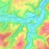 Staudernheim topographic map, elevation, terrain