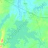 Itajá topographic map, elevation, terrain