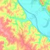 Walnut Township topographic map, elevation, terrain