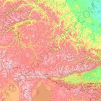 Сойотское сельское поселение topographic map, elevation, terrain