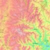 黄龙风景名胜区 topographic map, elevation, terrain