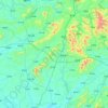 浦北县 topographic map, elevation, terrain