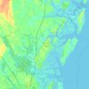 McIntosh County topographic map, elevation, terrain