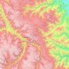 Huacaybamba topographic map, elevation, terrain