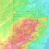 Cayo District topographic map, elevation, terrain