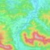 Scharnstein topographic map, elevation, terrain