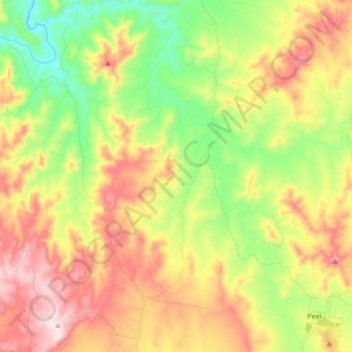 Duramana topographic map, elevation, terrain
